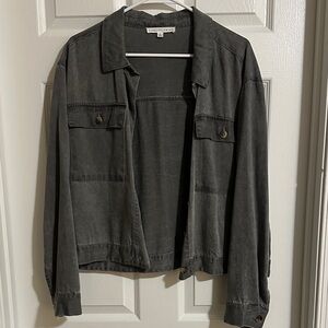 Jane+Delancey Gray Denim Jacket